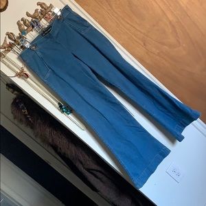 Express wide leg flare jeans